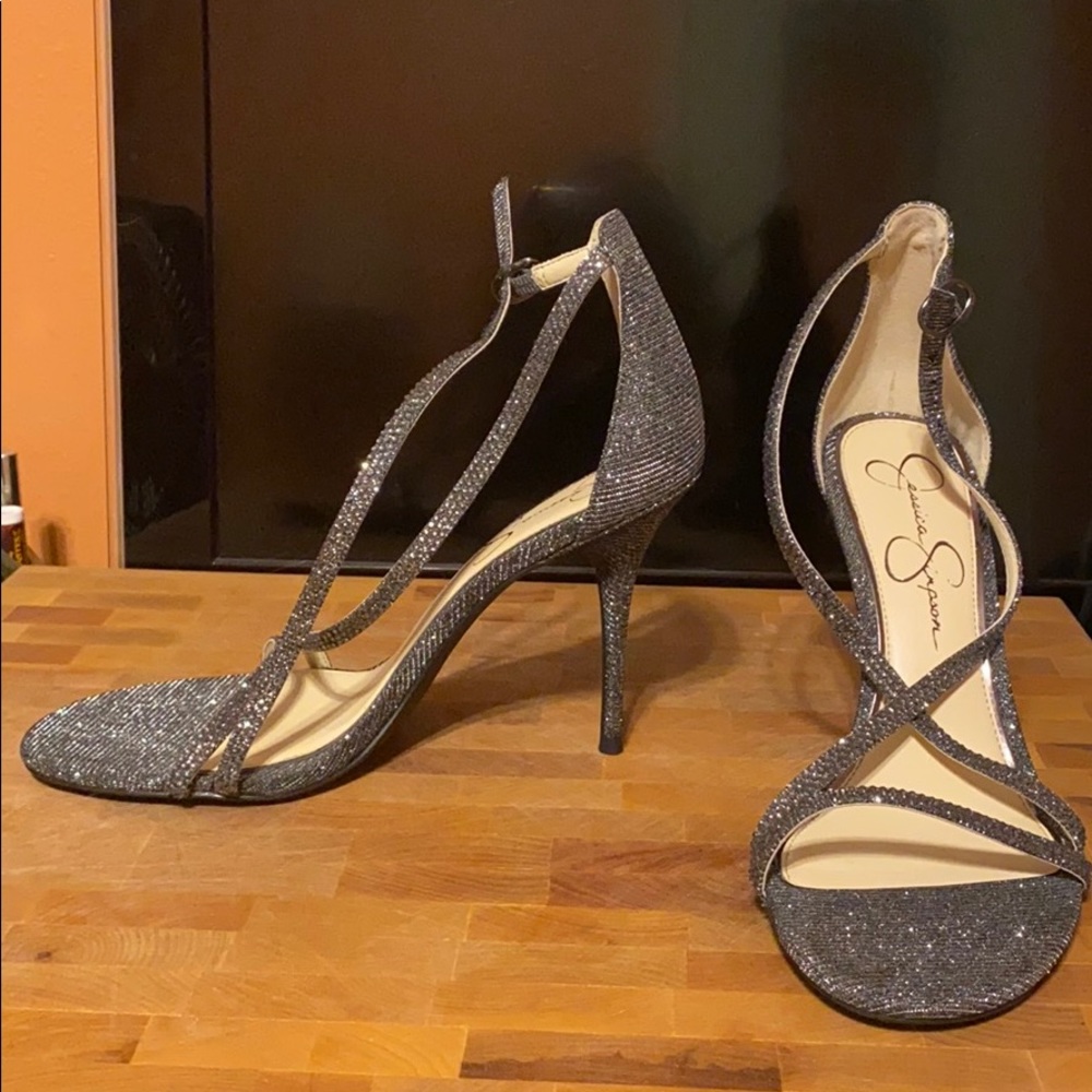 Jessica Simpson Silver heels